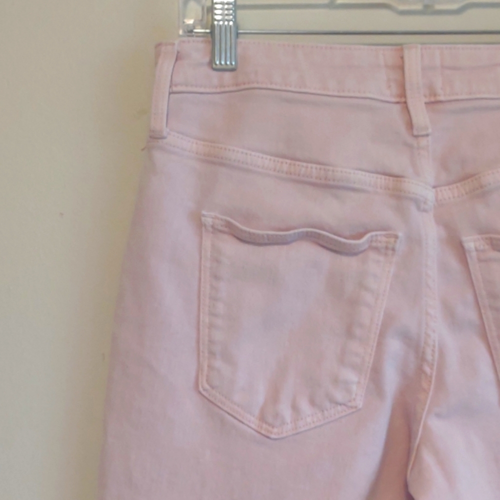 Universal Thread jeans Size 2/26 pastel pink high rise slim straight button-fly - Picture 5 of 9